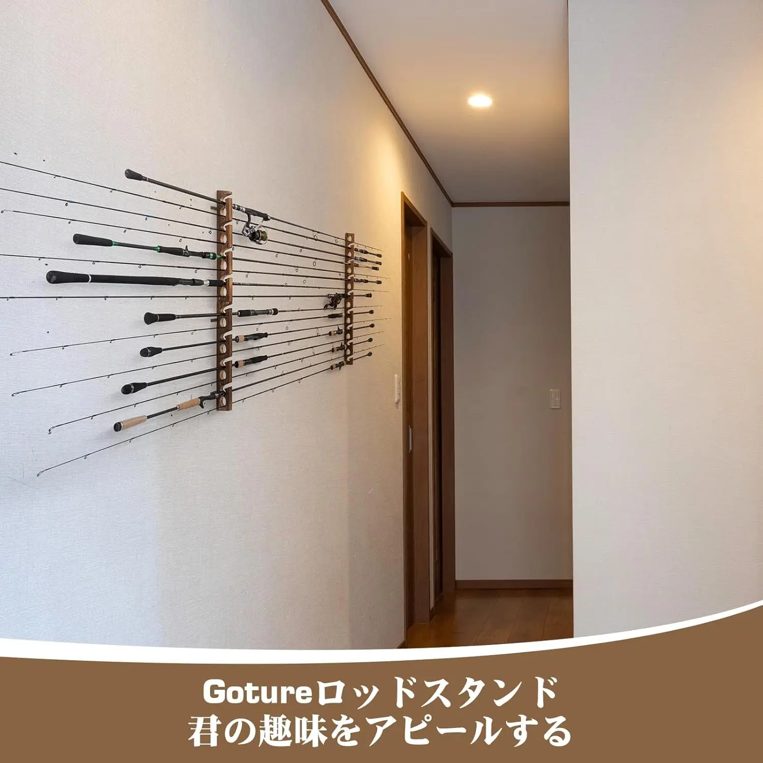 Woodworking Show - Goture Fishing Rod Holders with 8