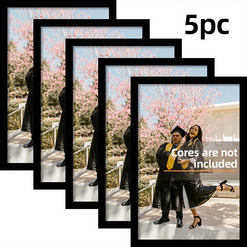 Woodworking Show - 5-Piece Set A4 Black Wooden Photo