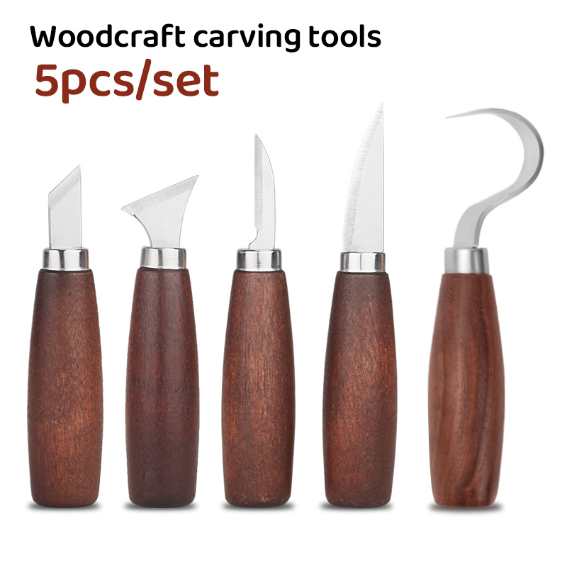 5pcs tools for wood carving Ch - огляд і ціна Woodworking Knife