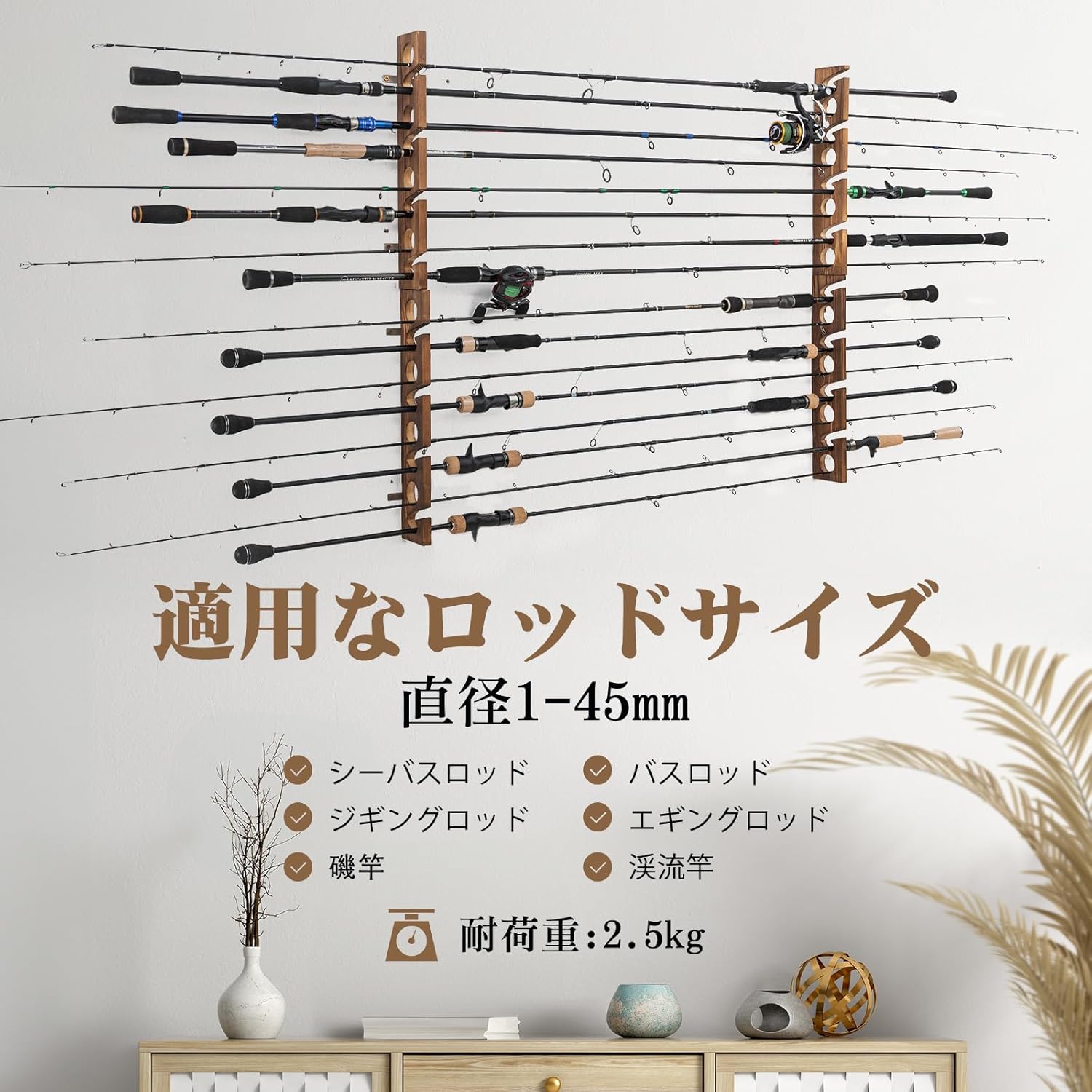 Goture Wood Fishing Rod Holder - огляд і ціна Woodworking Show