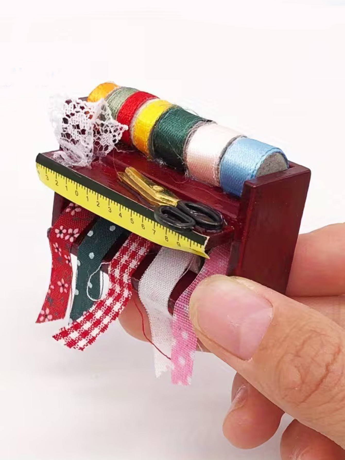 Dollhouse Mini Sewing Box with - огляд і ціна Woodworking Diy