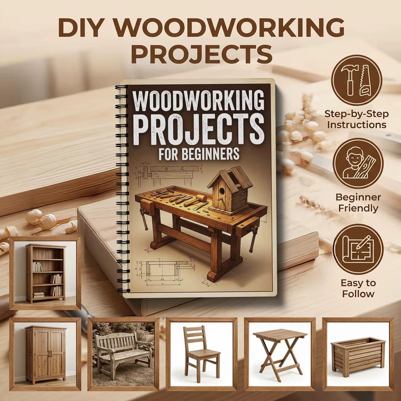 Woodworking Projects Book For  - огляд і ціна Woodworking Ebook