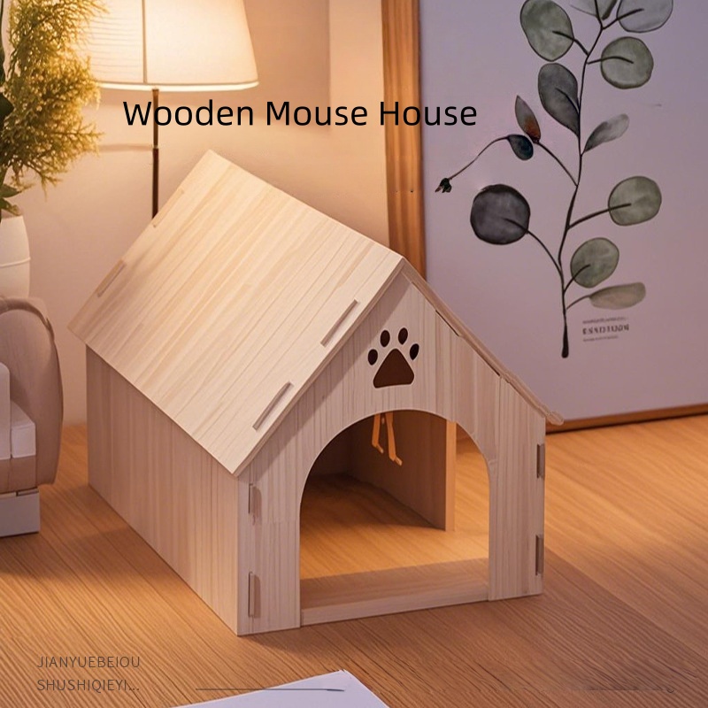 Dragon Cat Wooden Nest House D - огляд і ціна Woodworking Rabbet