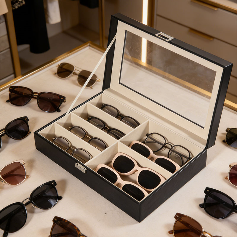 Black 6-Compartment Eyeglass S - огляд і ціна Woodworking Show