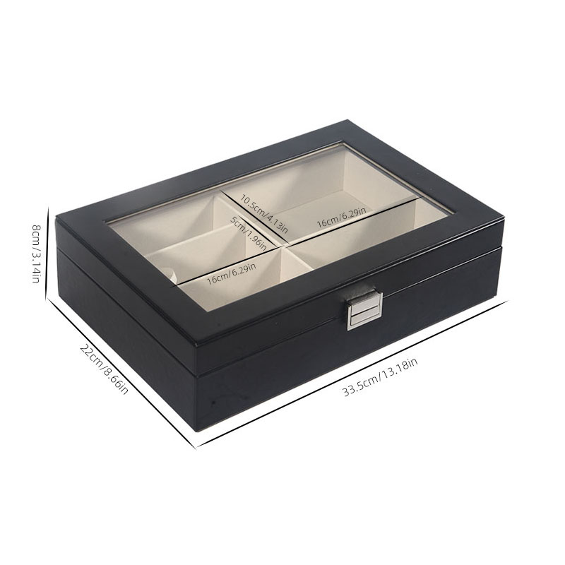 Black 6-Compartment Eyeglass S - огляд і ціна Woodworking Show