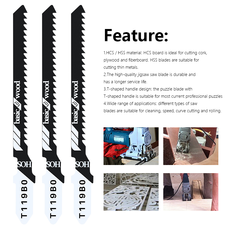XCAN 1/5/10pcs T119BO Jigsaw B - огляд і ціна Woodworking Plan