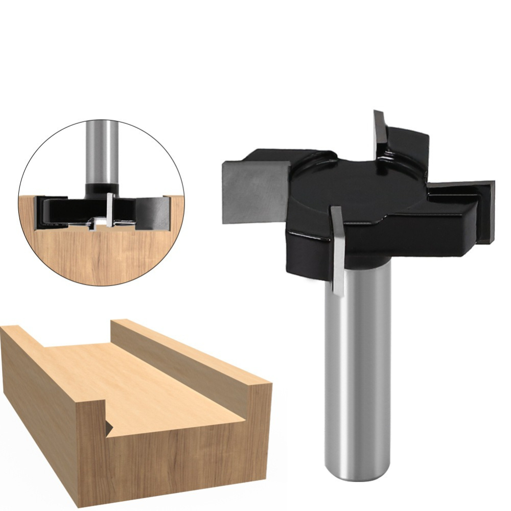 4‑Flute T‑Slot Router Bit Carb - огляд і ціна Woodworking Rabbet
