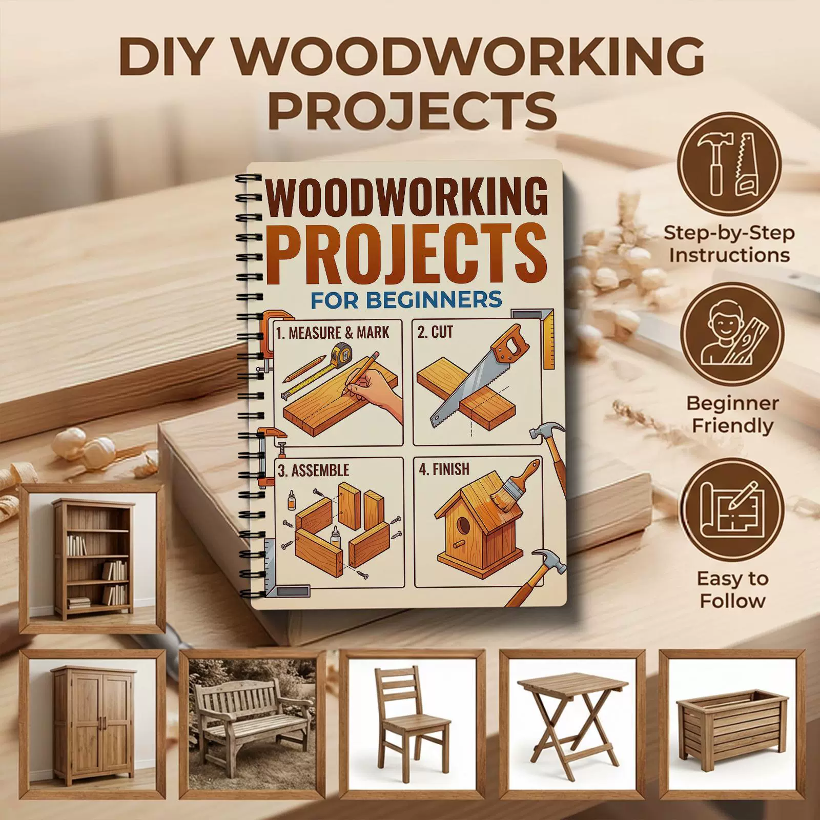 Woodworking Projects Book For  - огляд і ціна Woodworking Ebook