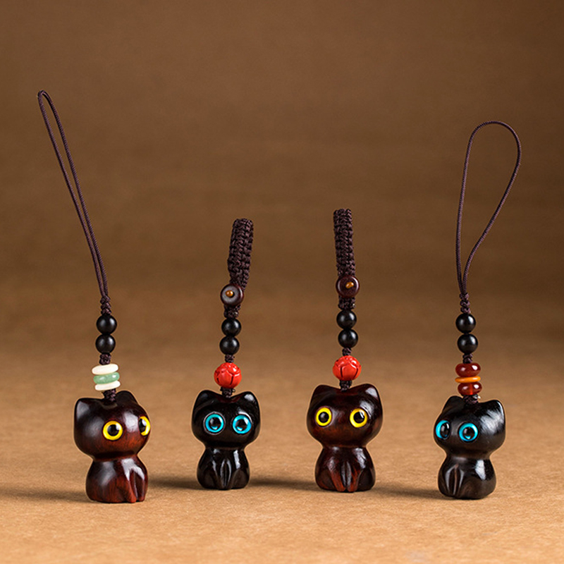 1PCS Sandalwood Wooden Cat Key - огляд і ціна Woodworking Rabbet